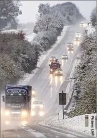  ??  ?? CHILLY: Icy conditions in Cirenceste­r, Glos
