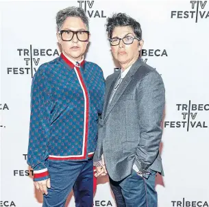  ?? ROY ROCHLIN GETTY IMAGES FOR TRIBECA TV FEST ?? “Transparen­t” creator Jill Soloway, left, says the series was pushing limits from the start, and ending with a musical is one last big push. Jill’s sister, Faith, helped write the songs for the finale.