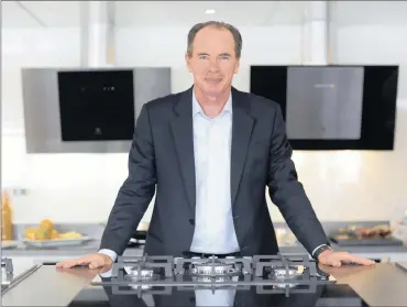  ?? P
: B ?? Keith McLoughlin, the chief executive of Electrolux, has accused the US government of having taken a “very static unreal view” of the appliance market.