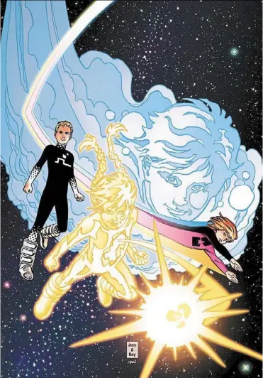  ?? ?? The idea of preteens learning how to use their superpower­s made Power Pack an interestin­g read for similarly aged comics fans when it was released in 1984 — Photos: Marvel Comics