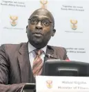  ?? Picture: Gallo Images ?? TIME. Home Affairs Minister Malusi Gigaba. Report labels him a liar who must go.