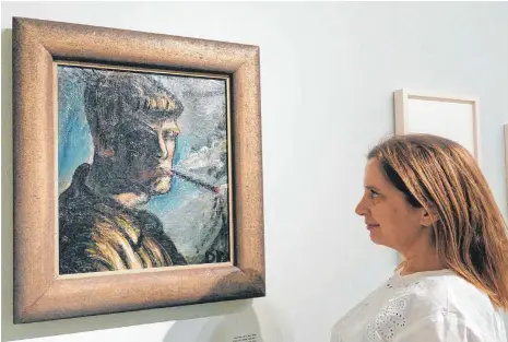  ?? FOTOS: DPA ?? Dieses Selbstbild­nis von Otto Dix ist Teil der großen Gurlitt-Ausstellun­g im Jerusaleme­r Israel-Museum.