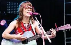  ?? Associated Press ?? Jenny Lewis performs at the Forecastle Music Festival in Louisville.