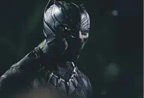  ??  ?? Chadwick Boseman as Black Panther in the epic Marvel origins story