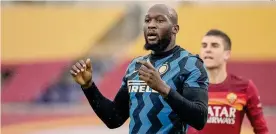  ??  ?? Il dossier Inter.
Romelu Lukaku, attaccante del club nerazzurro
AFP