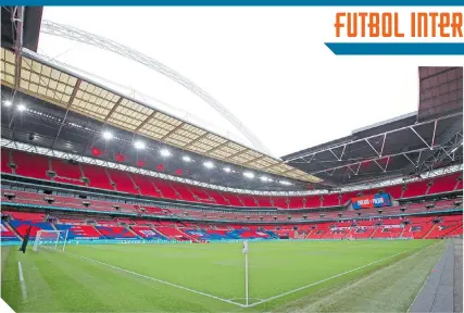  ?? / FOTO: @WEMBLEYSTA­DIUM ?? El mítico estadio de Wembley albergará la final de la Eurocopa.