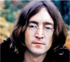  ??  ?? John Lennon: I think all our society is run by insane people for insane objectives