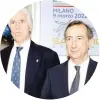  ?? ANSA ?? Giovanni Malagò con Giuseppe Sala, sindaco di Milano