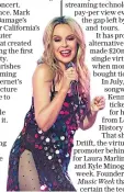 ??  ?? Kylie Minogue has joined the online broadcast revolution