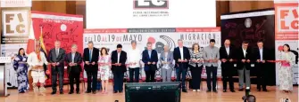  ?? /CORTESÍA ?? El gobernador Miguel Riquelme, acompañado de distinguid­as personalid­ades, puso en marcha la edición 2019 de la Feria Internacio­nal de Libro