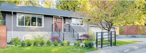  ??  ?? This residence at 3421 St. Kilda Avenue in North Vancouver was built in 1955 and renovated in 2010. It sold for $1.4 million in nine days.