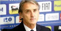  ?? — REUTERS/Max Rossi ?? ON A MISSION: New Italy coach Roberto Mancini during the press conference.