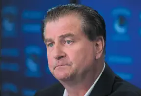  ?? CP FILE PHOTO ?? Vancouver Canucks general manager Jim Benning has signed what is believed to be a three-year contract extension with the team.