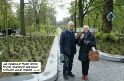  ?? Foto LW ?? Jan Verlinden en Nicole Vanhentenr­yck uit Beringen zijn trouwe bezoekers van de lekdreef.
