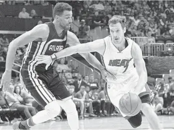  ?? JOHN AMIS/AP ?? Miami Heat guard Goran Dragic said as long as games can be found somewhere, he knows someone will be watching.