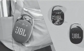  ?? Via Men’s Journal ?? JBL portable blutetooth speakers.