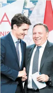  ??  ?? Lors de la réunion des premiers ministres canadiens, à Montréal, la semaine dernière, François Legault a fermé la porte à tout projet de pipeline au Québec.