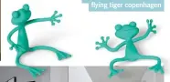  ?? ?? זוג מעמדים לעציצים בצורת צפרדע, ‪flying tiger copenhagen‬