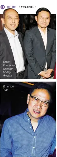  ??  ?? Chico Enerio and Senator Sonny Angara