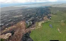  ?? FIRE AND EMERGENCY NZ ?? Charred ground in the Awarua-Waituna wetlands in April.