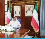  ??  ?? KUWAIT: His Highness the Prime Minister Sheikh Sabah Al-Khaled Al-Hamad Al-Sabah chairs the Cabinet’s meeting via videoconfe­rence. — KUNA