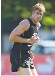  ??  ?? Tom Lynch at Tigers training.