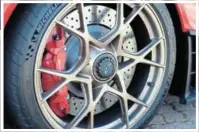  ?? ?? 20-inch forged aluminium front wheels shroud giant 408mm brake rotors.