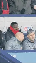  ??  ?? The Sunderland dugout at West Brom.