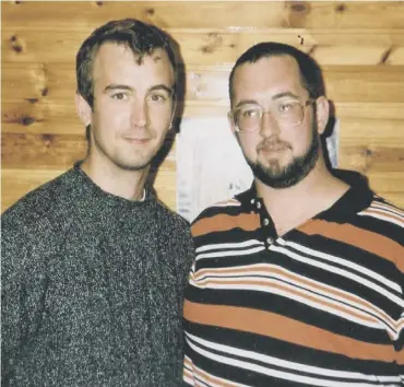  ?? ?? Mike, right, and his brother, David Haines who was killed by Islamic State terror cell ‘the Beatles’