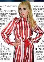  ??  ?? PALOMA FAITH’S latest album is her first in three years, and the first since the Londoner, 36, gave birth to her first child, a