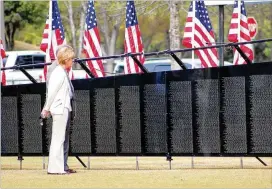  ?? CONTRIBUTE­D ?? “The Wall That Heals,” a 250-foot replica of the Vietnam Veterans Memorial in Washington, D.C., will make its final stop in Johns Creek. The city won a bid to become the permanent home for the replica.