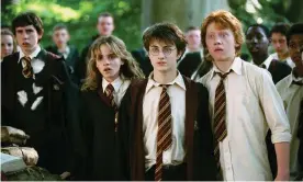  ?? Longbottom. Photograph: Warner Bros/Allstar ?? Hermione Granger (Emma Watson), Harry Potter (Daniel Radcliffe) and Ron Weasley (Rupert Grint) in Harry Potter and the Prisoner of Azkaban. Far left, Matthew Lewis as Neville