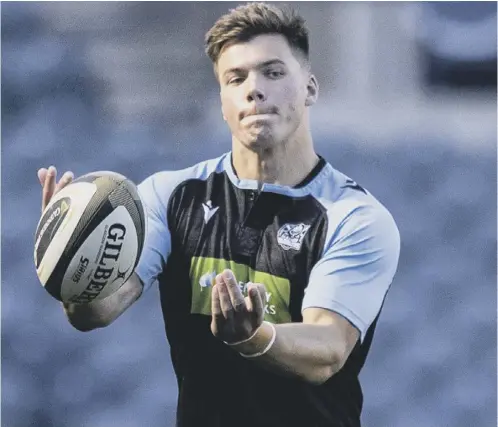  ??  ?? 0 Huw Jones ‘ticks a lot of boxes’ as a full-back as well as being a world-class 13, according to Glasgow head coach Danny Wilson.