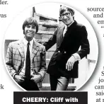  ?? ?? CHEERY: Cliff with Hank Marvin