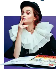  ??  ?? FUN: Helena Bonham Carter and, above, Clown