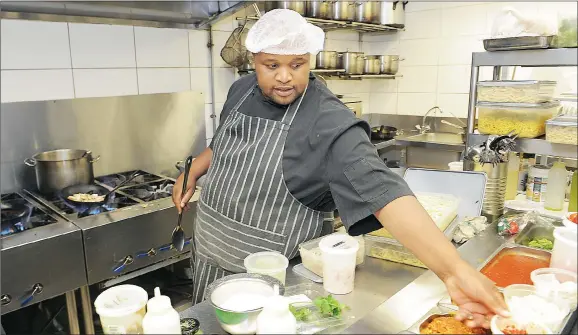  ?? PICTURES: MICHAEL WALKER ?? COOKING UP A STORM: Executive chef, Jormo Ngalonde, for A Tavola. The restaurant is not for those who have a beef with veal.