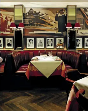  ??  ?? relive the days of the gentleman’s club while at the colony grill room at the beaumont hotel, mayfair.