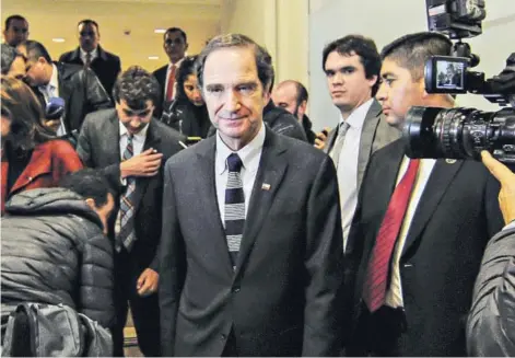 ??  ?? ► El ministro de Justicia, Hernán Larraín, ayer durante su cuenta pública.