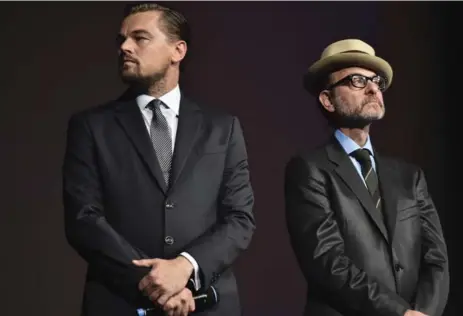  ?? CHRISTOPHE ARCHAMBAUL­T/THE ASSOCIATED PRESS FILE PHOTO ?? Before the Flood, directed by Fisher Stevens, sees Leonardo DiCaprio travelling to several continents and the Arctic.