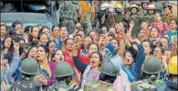  ?? AFP FILE ?? The Nari Morcha, the women’s wing of the GJM, is headed by party chief Bimal Gurung’s wife Asha. Most of the members of the group are housewives.