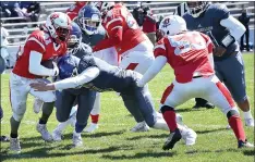  ?? File photo ?? The Cumberland football team hasn’t allowed a point this season, but the Clippers face their toughest test when Bishop Hendricken visits on Friday.