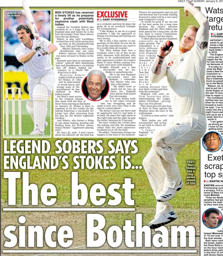  ??  ?? LEGEND: Sir Ian Botham