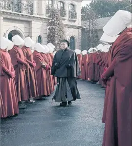  ?? George Kraychyk Hulu ?? “THE HANDMAID’S TALE,” an adaptation of Margaret Atwood’s dystopian novel from the streaming service Hulu, is among the series vying for Emmy love.