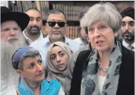  ??  ?? Clockwise from main: a policewoma­n stands beside floral tributes; Darren Osborne, who has been held by police over the attack; Theresa May and Jeremy Corbyn at Finsbury Park Mosque and forensic officers at the scene