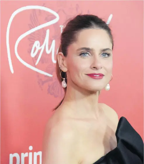  ?? PATRICIA SCHLEIN/WENN.COM ?? Amanda Peet stars in The Romanoffs, a lavish series from Mad Men creator Matthew Weiner.