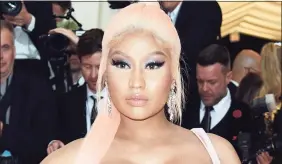  ?? Evan Agostini / Associated Press ?? The 64-year-old father of rapper Nicki Minaj, above, has died after being struck by a hit-and-run driver in Mineola, N.Y., Friday, police said. Robert Maraj was taken to a hospital, where he was pronounced dead on Saturday.