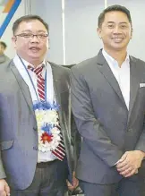  ??  ?? Head for retail distributi­on BJ Legaspi and wealth management director Tony Isidro.