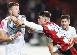  ?? ?? Missing: Louis Rees-Zammit was turning out for Gloucester on Friday