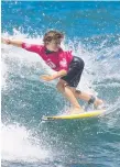  ?? Picture: SURFING QLD ?? Young Gold Coast surfer Ty Richardson.