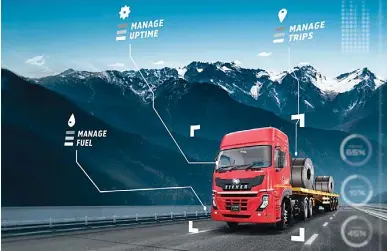  ??  ?? Eicher Live is a comprehens­ive tech offering that enables tracking, fleet-fuel-trip management system, fault identifica­tion and intelligen­t fleet management.